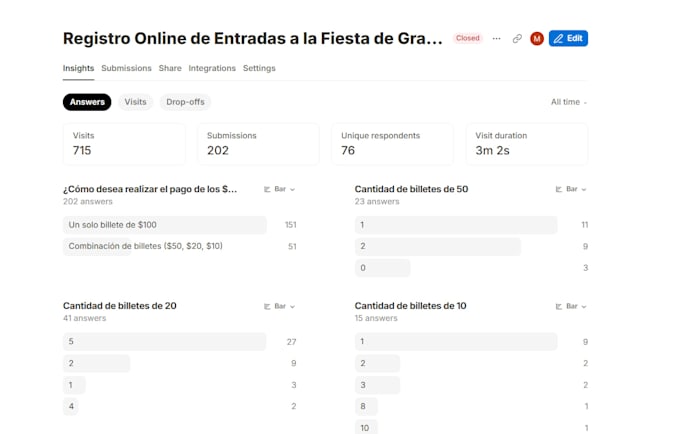 build and automate a tally form with google sheets