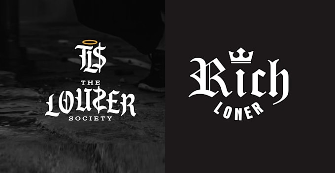 do unique blackletter calligraphy old english font logo design