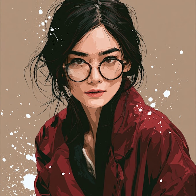 draw vector portrait from photo