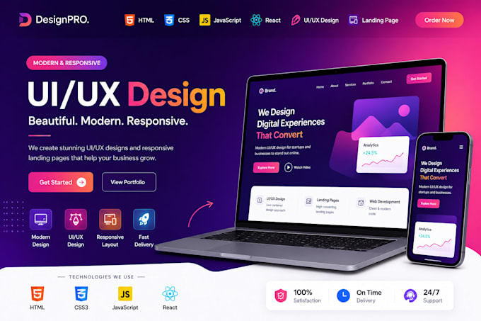 create responsive website in react