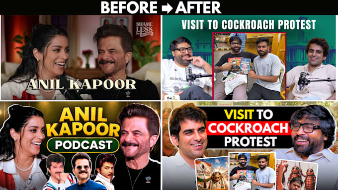 design high CTR yotube podcast thumbnails