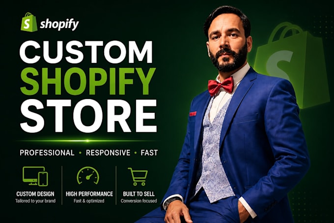 build a custom shopify store or landing page