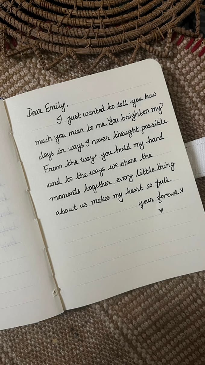 write anything with my beautiful handwriting