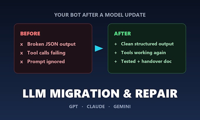 migrate or fix your ai chatbot on a new llm without breaking it