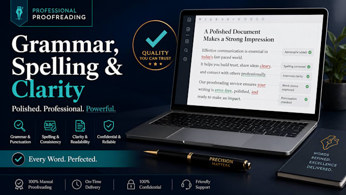 proofread and edit your english content