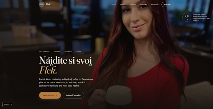 create a modern website design