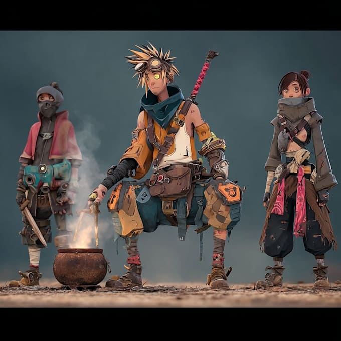 develop original character concept art for your creative