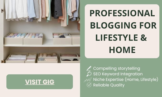 write SEO optimized home and lifestyle blog content