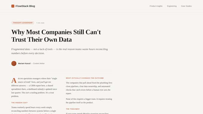 write SEO friendly blog posts and website content