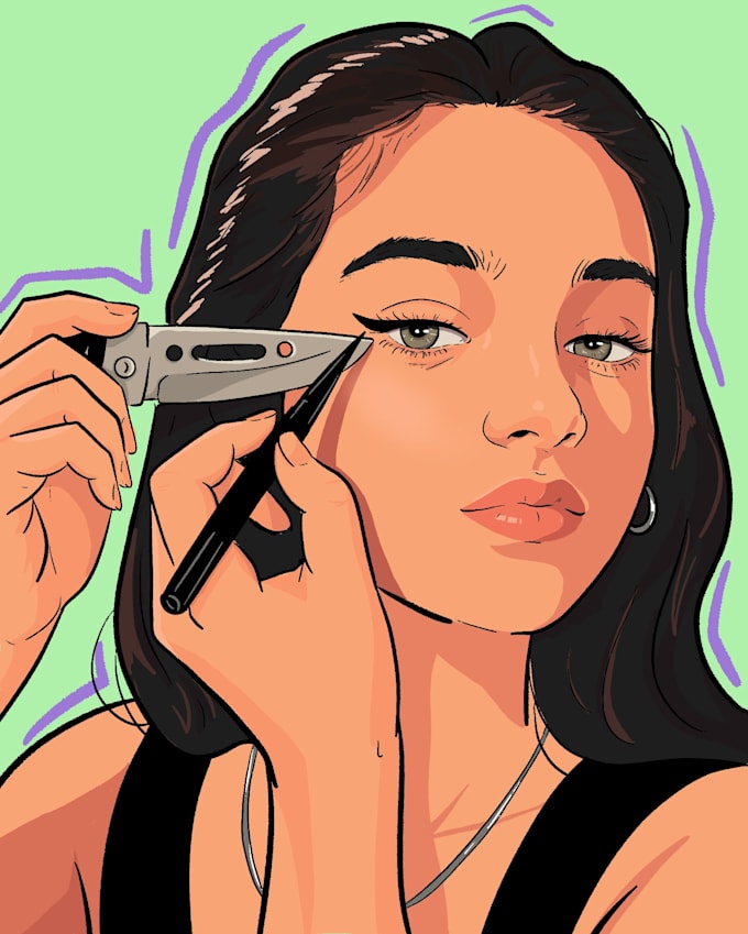 create a custom digital art portrait from your photo