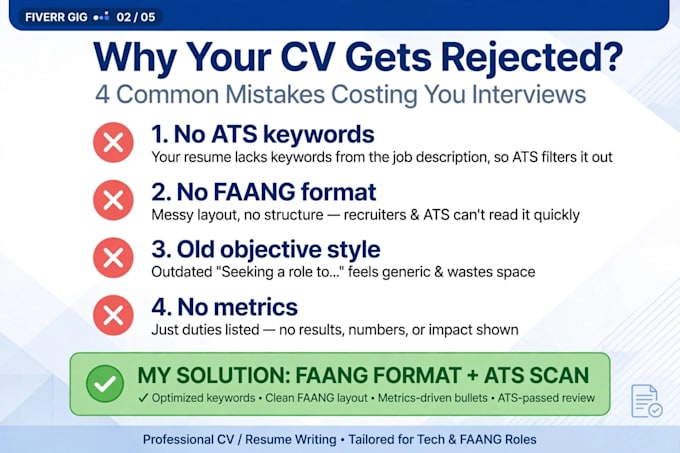 write faang ats resume for software engineer and IT jobs