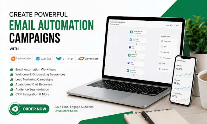 create freshmarketer userlist bird cleverreach email automation campaigns