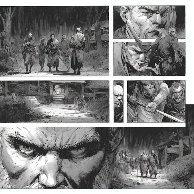 comic book illustration manga or manga cover