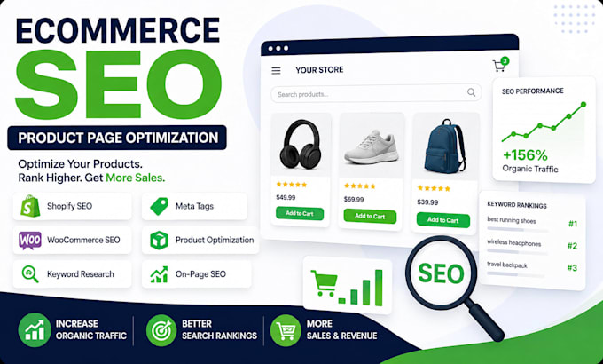 do ecommerce SEO and product page optimization for your online store