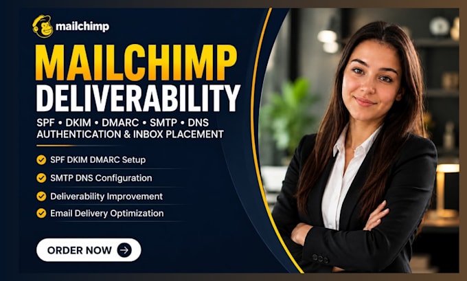 fix mailchimp deliverability spf dkim dmarc domain authentication smtp dns spam