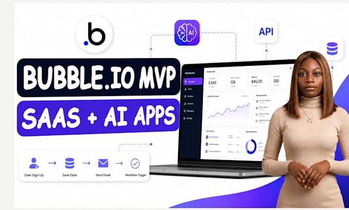 develop bubble io mvp saas website ai app API integrations bubble bug fix expert