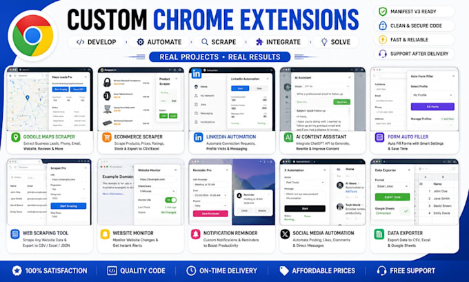 build a custom chrome extension
