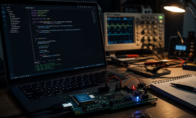 develop esp32 or stm32 firmware for your custom board