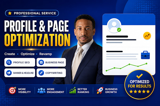 create optimize and revamp your linkedin profile and business page