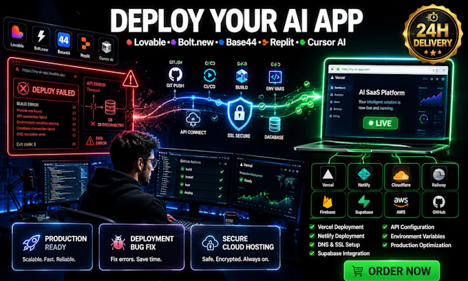 deploy migrate fix emergent sh replit lovable app vercel netlify supabase