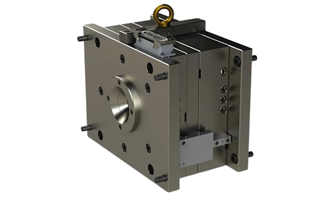 compression mold for rubber, silicone and composite materials