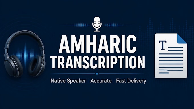 transcribe amharic audio to text accurately