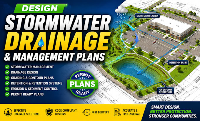 design stormwater drainage and management plans