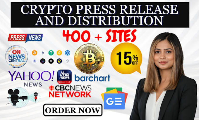 write and distribute a professional crypto press release