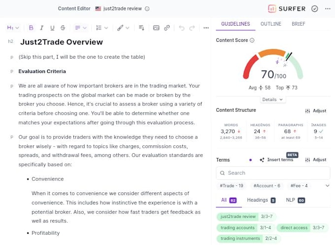 optimize content using surfer SEO and neuronwriter