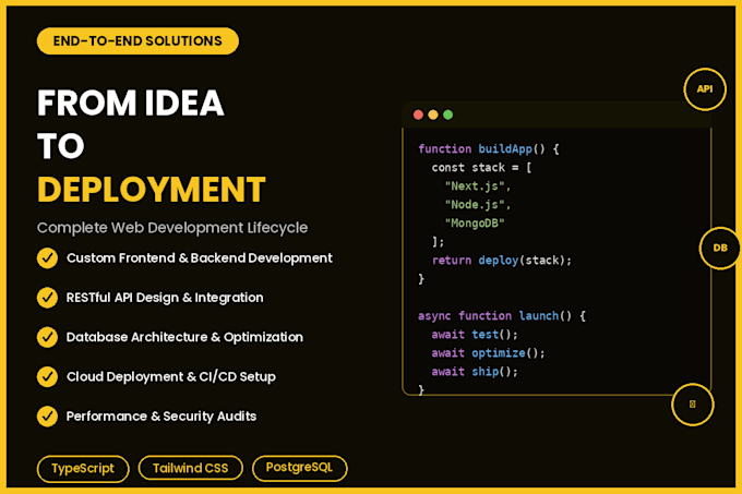 build a custom full stack web app or saas with react next js node js
