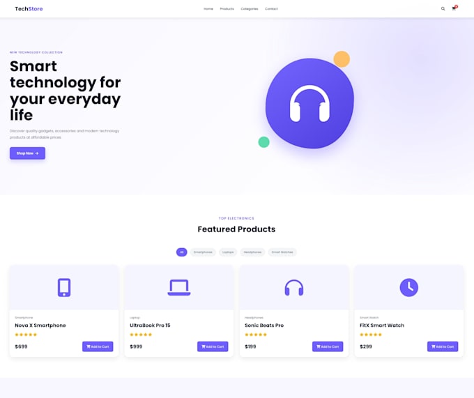 build a responsive HTML CSS and javascript website