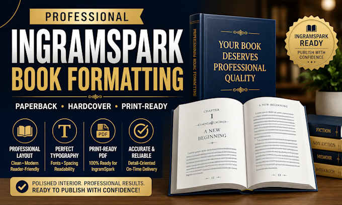 do ingramspark book formatting, layout, and publishing