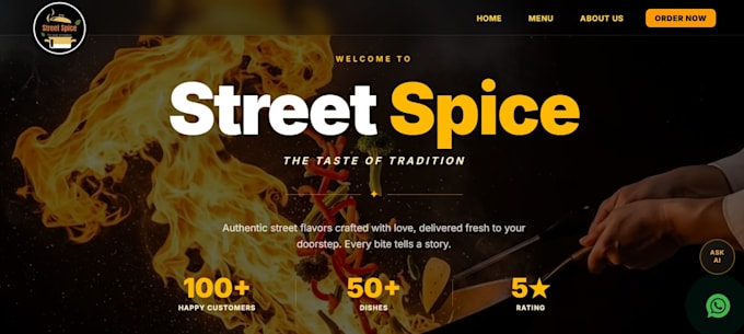 create stunning websites including frontend and backend