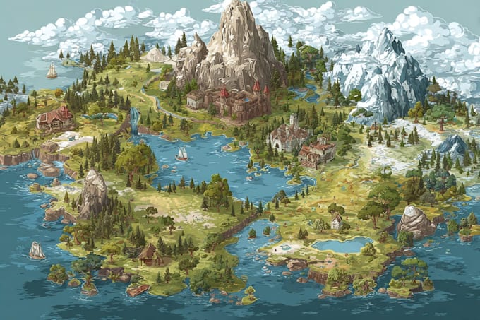 do a unique vector or isometric map