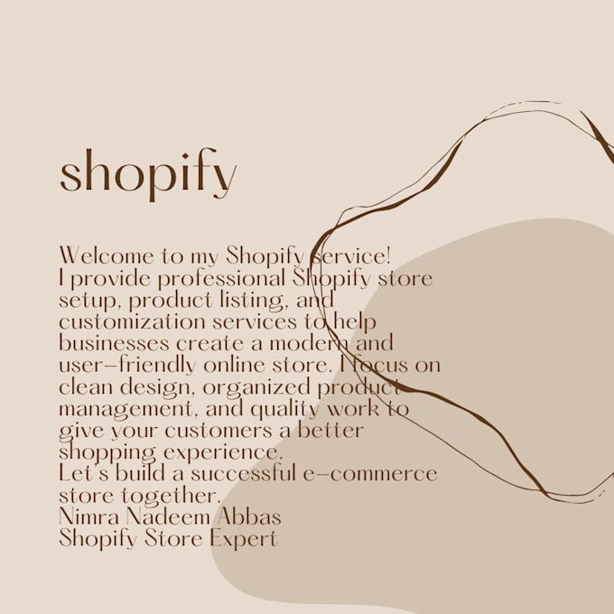 build shopify store with product listing and description