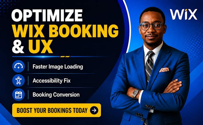 optimize wix booking pages image loading accessibility conversion focused design