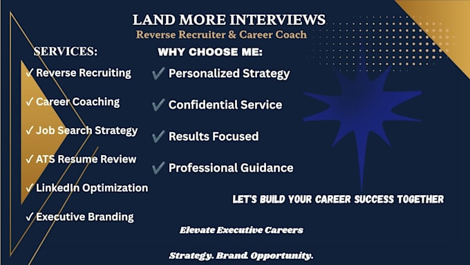 be your reverse recruiter and career coach