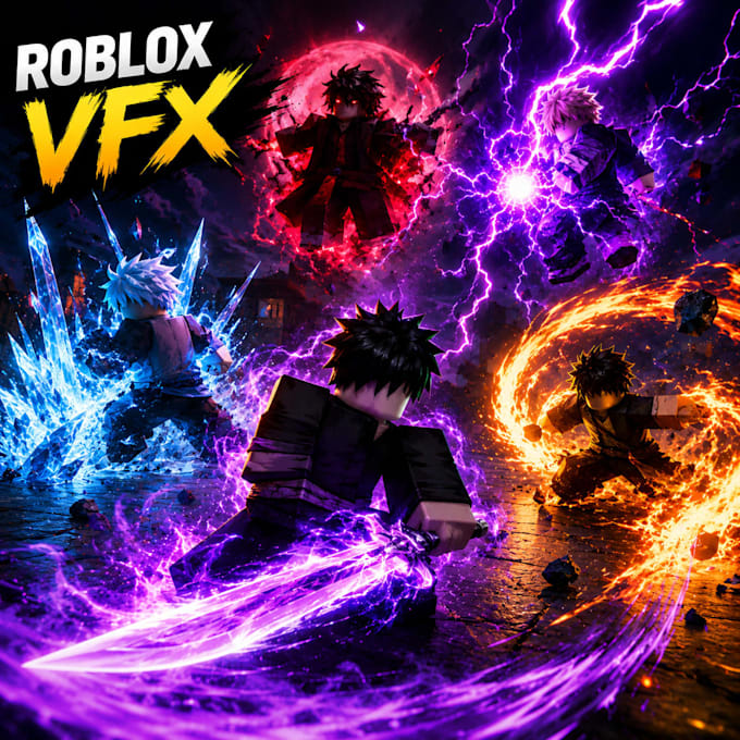 create custom roblox anime combat vfx, sword effects, and skill effects