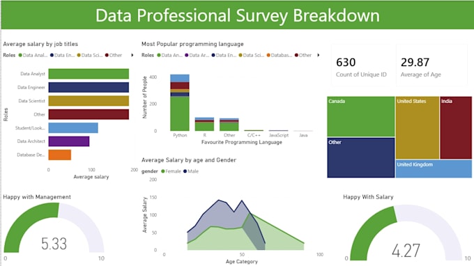 clean data and make insightful dashboards using excel
