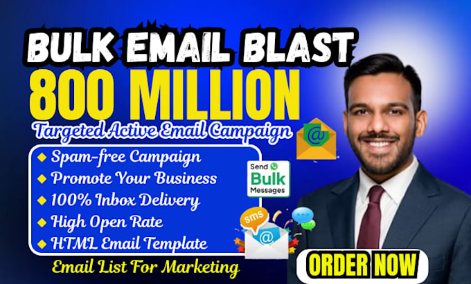do bulk email marketing, bulk email blast and email marketing campaign