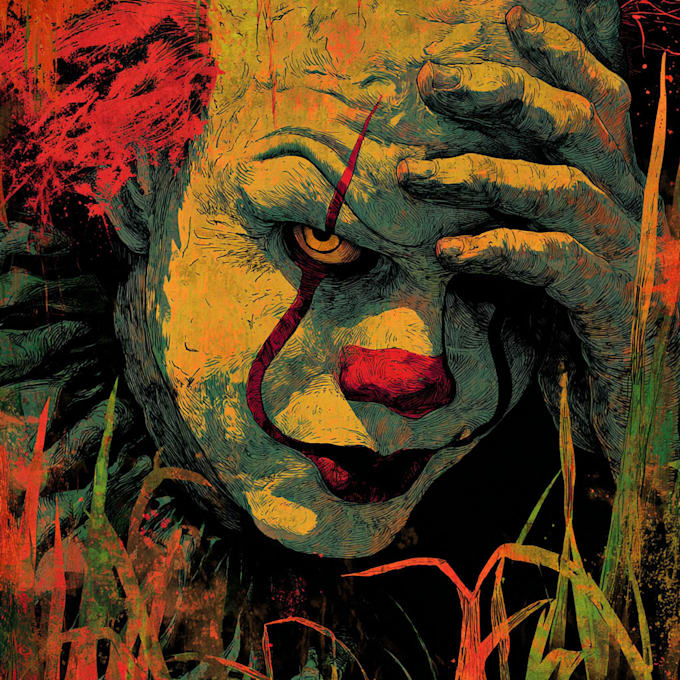 draw a horror illustration