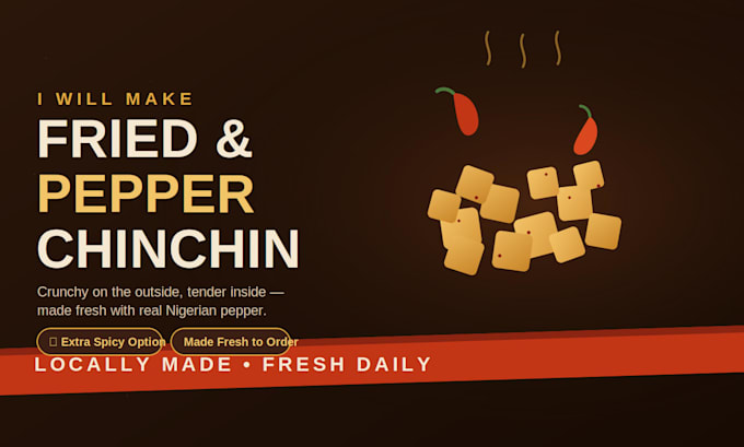 do fried and pepper chinchin locally