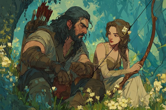 draw illustrations of characters or anything