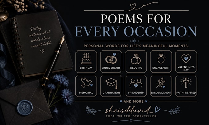 write heartfelt personalised poem for any occassion