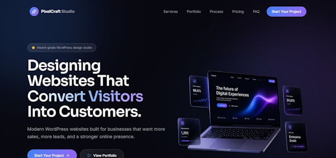 develop, design, or clone a responsive wordpress website