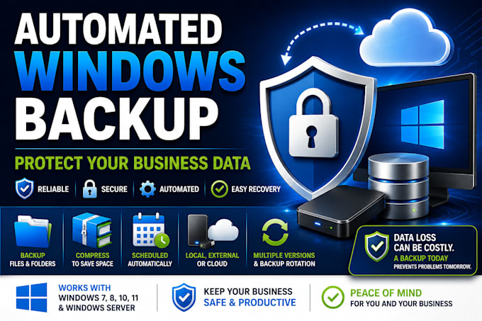 create an automated windows backup and recovery solution for your business