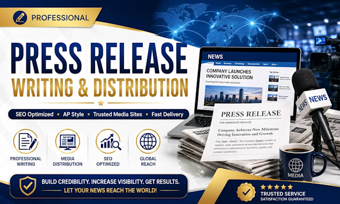 write and publish your press release on trusted media sites