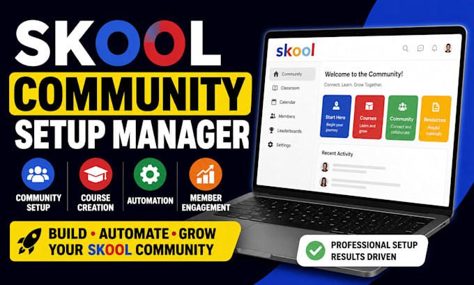 setup skool community setup skool community manager online community course