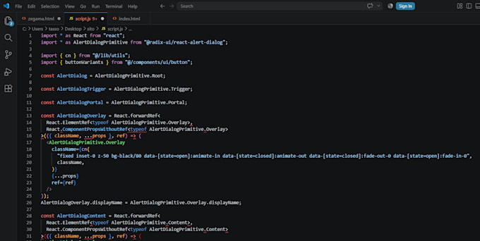develop a modern website for you