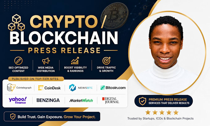 write and distribute your crypto or blockchain press release